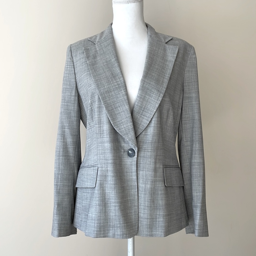 NWOT Banana Republic Grey Wool Blazer